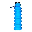 Blue Silicone Foldable Water Bottles 2